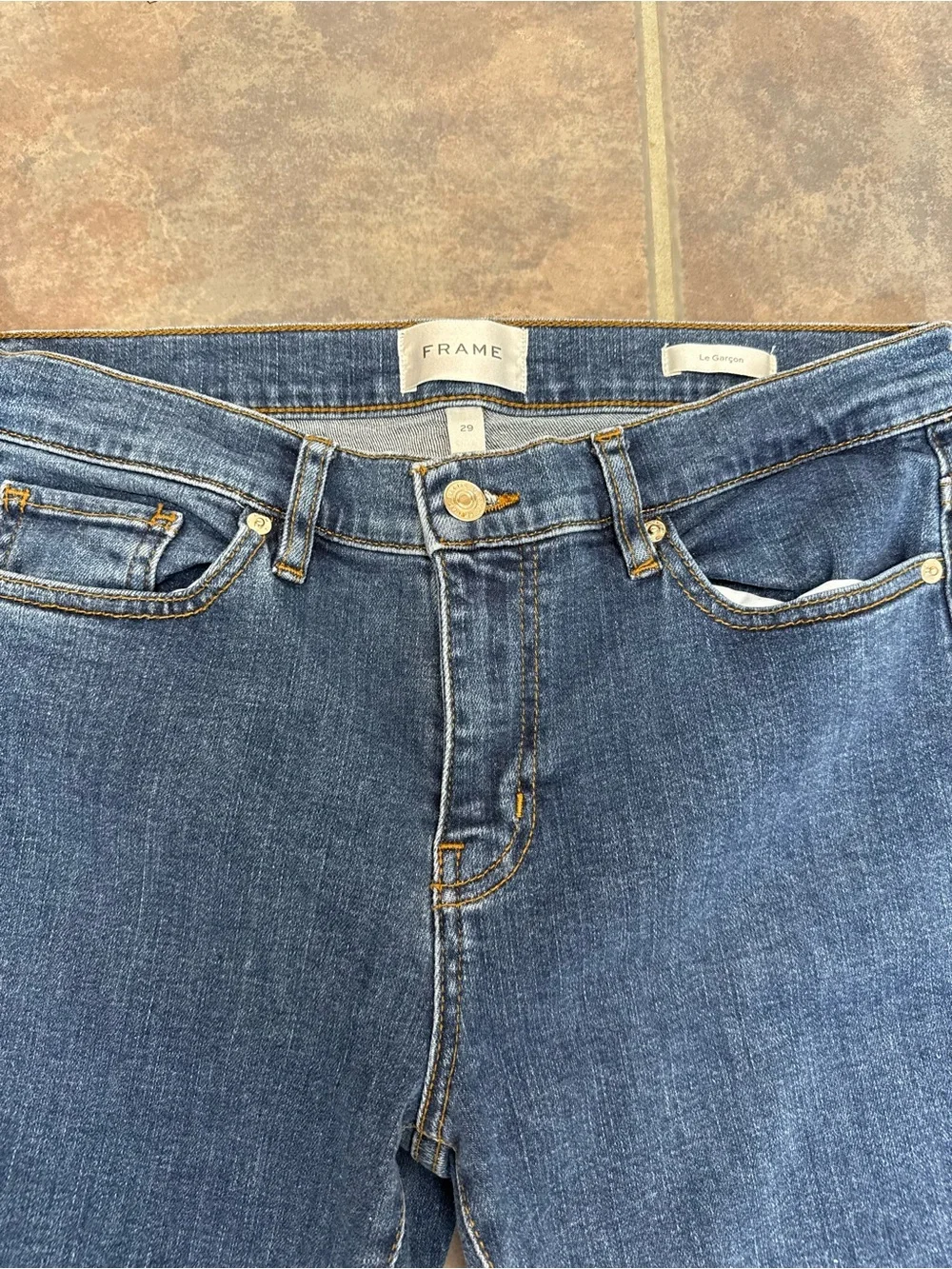 Frame Denim Le Garçon Cropped Jeans - Picture 3 of 9